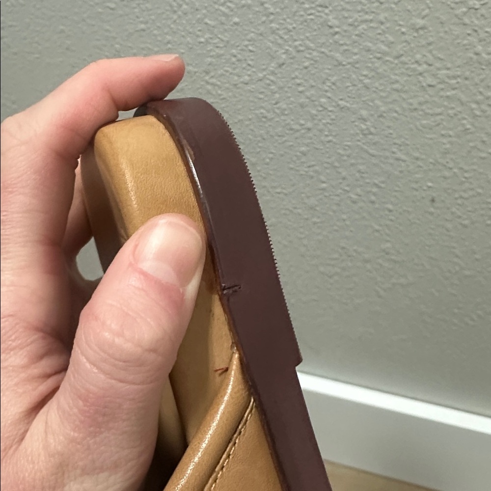 8.5 Madewell Louisa Tan Leather Women’s Mules - Picture 7 of 7